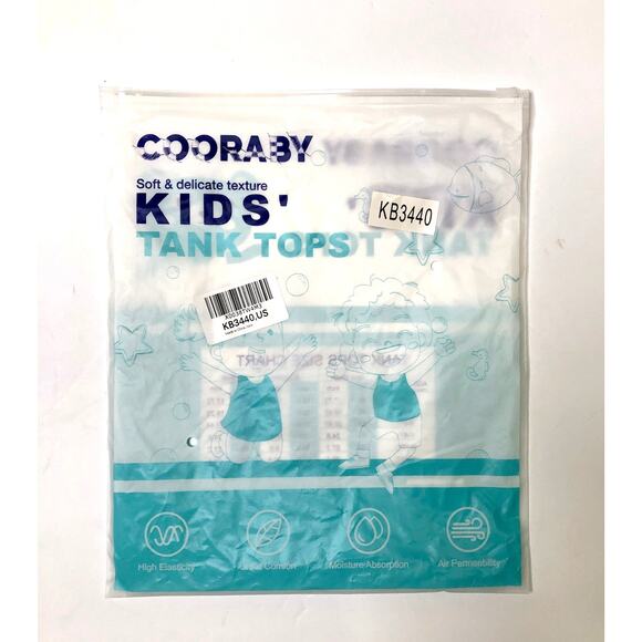 Cooraby 5 Piece Racerback Soft Tank Tops Unisex 2-3T Multicolor - Picture 5 of 7